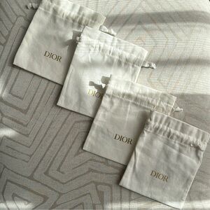 Dior mini dust bags x 4